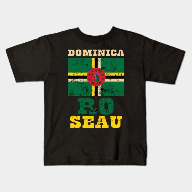 Flag of Dominica Kids T-Shirt by KewaleeTee